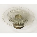 SILVER & CUT GLASS COMPORT 7CMS (H) APPROX