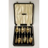 HM SILVER GRAPEFRUIT SPOONS - BOXED 5.6 APPOX