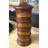 WOOD SPICE TOWER 20CMS (H) APPROX