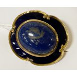 ANTIQUE LAPIS LAZULI PENDANT BROOCH