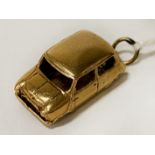 MINI COOPER CHARM PENDANT - POSSIBLY GOLD 6.6 GRAMS APPROX
