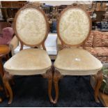 TWO TAPESTRY BACK CHAIRS