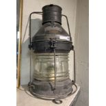 EARLY NAVAL ''METEORITE'' HURRICANE LAMP A/F