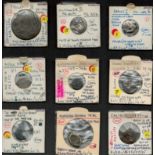 SELECTION OF NINE VARIOUS ANTIQUE COINS