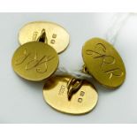 18CT GOLD CUFFLINKS