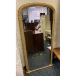 GILT OVERMANTLE MIRROR