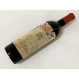 1969 BOTTLE OF CHATEAU MOUNTON ROTHSCHILD 75CLS