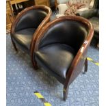 PAIR RETRO OF TUB CHAIRS