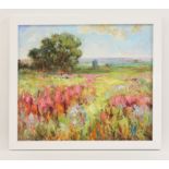 Alexei Mikhaylov (Born in 1934, Ukrainian) “Flowering Meadow” 2007 Oil on canvas