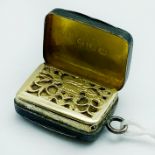 1793 HALLMARKED SILVER VINAIGRETTE BY JOHN SHAW