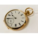 POULTRY LONDON 18CT GOLD POCKET WATCH