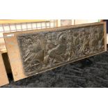 LARGE ROMAN RELIEF - FRAMED 40.5CMS (H) X 151CMS (W) RELIEF ONLY