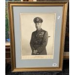 DOROTHY WILDING PHOTO SIGNED BY KING GEORGE VI SIGNED GEORGE R 1950 IN MILITARY UNIFORM - FRAMED