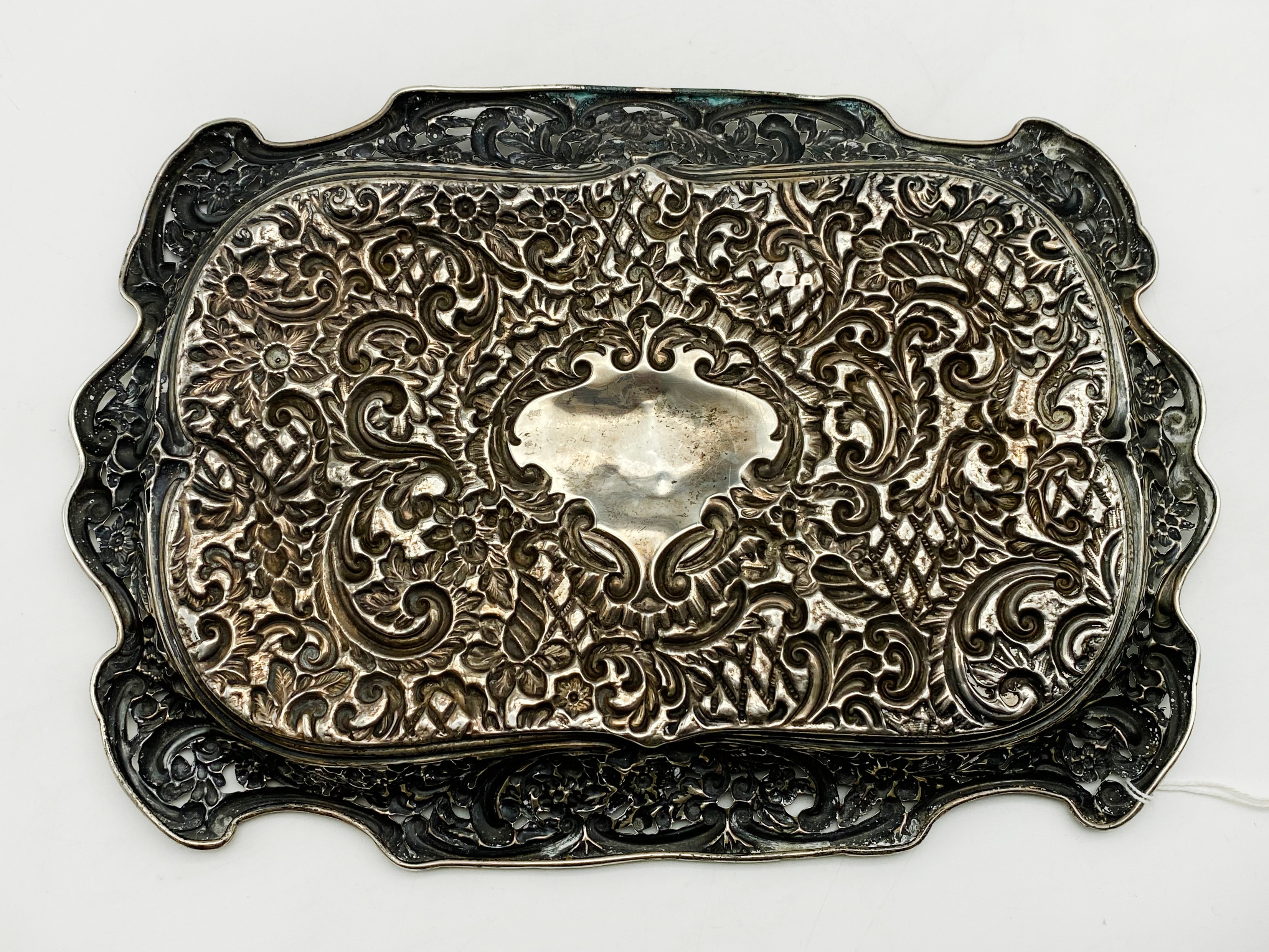 HALLMARKED SILVER DRESSING TABLE TRAY - Image 3 of 3