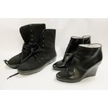 JILL SANDER BOOTS SIZE 40 WITH TODS BOOTS SIZE 4.5