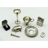 SELECTION OF SILVER COLLECTABLES