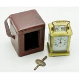 CASED CARRIAGE CLOCK