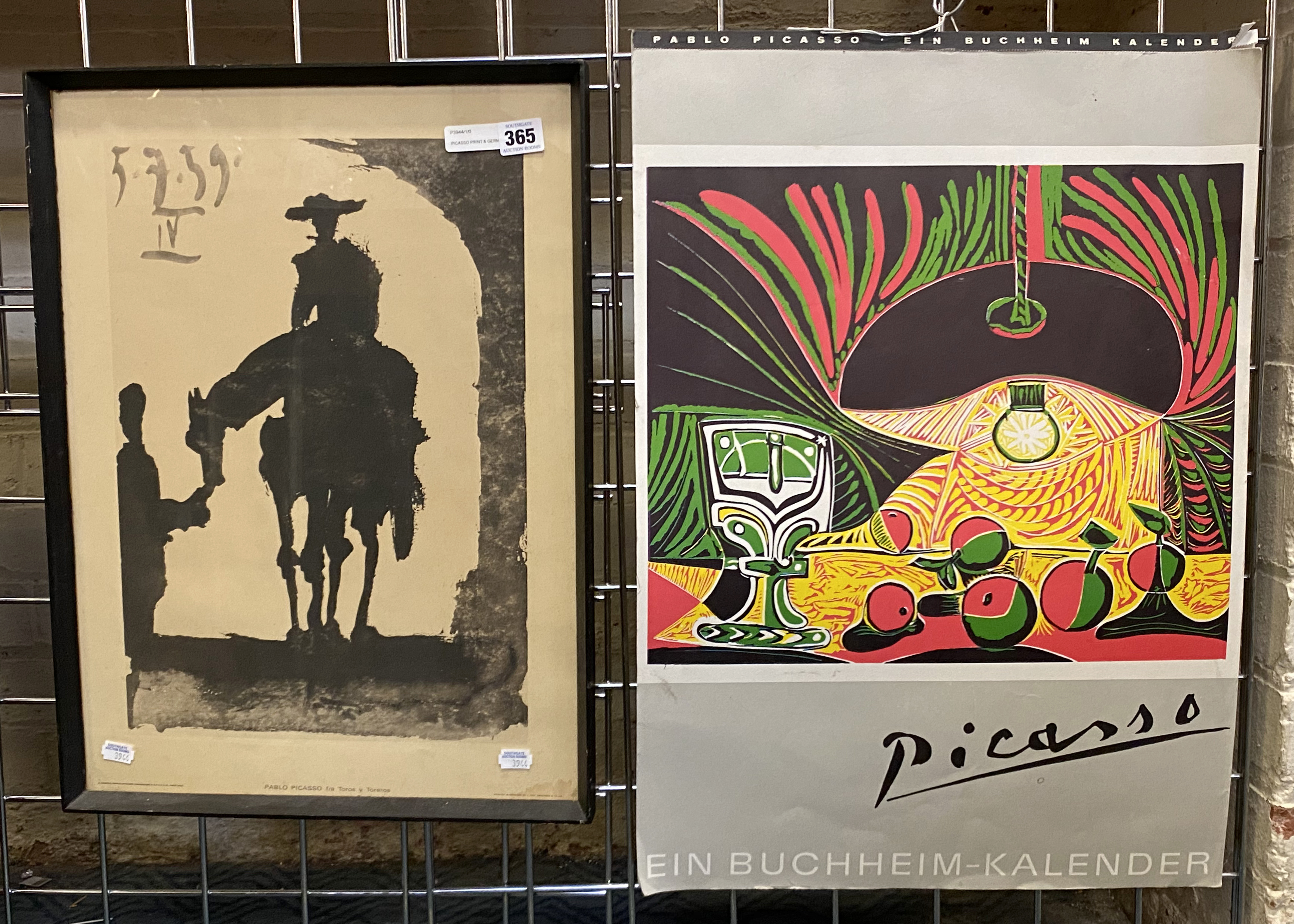 PICASSO PRINT & GERMAN PICASSO CALENDER WITH PRINTS