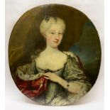 18TH-CENTURY OVAL PAINTING OF RUSSIAN ROYAL A/F
