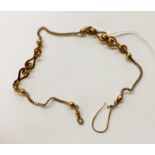 9CT GOLD TESTED CHAIN - APPROX 9.2 GRAMS