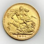 1900 FULL SOVEREIGN