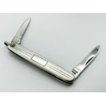 TIFFANY & CO SILVER DOUBLE BLADE POCKET KNIFE