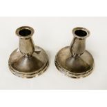 PAIR OF SILVER CANDLESTICKS