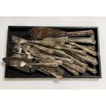 QTY OF SILVER HANDLED CUTLERY