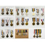 28 GREAT WAR SERVICE MEDALS WITH RELATED SERVICE HISTORIES ALONG WITH INTERESTING PHOTOS & JOURNALS