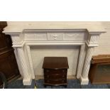 PAINTED FIRE SURROUND 163CMS (W) X 125CMS (H)