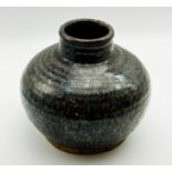 EARLY CHINESE JIAN STONEWARE WATER CARRIER - DAMAGE TO TOP