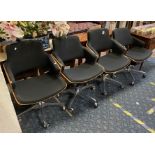 4 EAMES STYLE CHAIRS