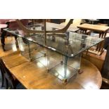 2 GLASS COFFEE TABLES