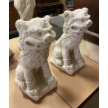 PAIR OF GUARDIAN LIONS