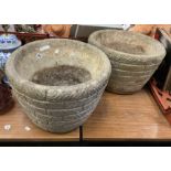 PAIR OF GARDEN POTS