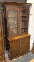 VICTORIAN BOOKCASE CABINET