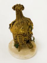 FRENCH NAPOLEON III GILT SEWING NECCESSAIRE IN THE SHAPE OF A BEEHIVE (NO SCISSORS) C1820