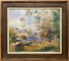 ATTRIBUTTED TO PIERRE AUGUSTE RENOIR - OIL ON CANVAS