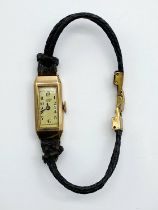 9CT GOLD COCKTAIL WATCH