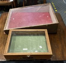 2 TABLE TOP DISPLAY CABINETS