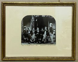 EARLY PHOTOGRAPH BOYS AT RUGBY SCHOOL BY LEWIS CARROLL