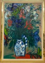 OIL PAINTING GARDEN BOUQUET BY ALFRED COHEN