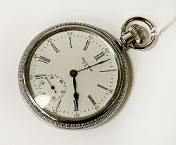 OPEN FACED WALTHAM USA MILITARY POCKET WATCH