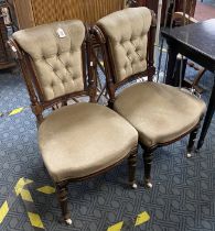 PAIR OF VICTORIAN SIDE CHAIRS