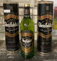 THREE BOTTLES OF GLENFIDDICH WHISKEY