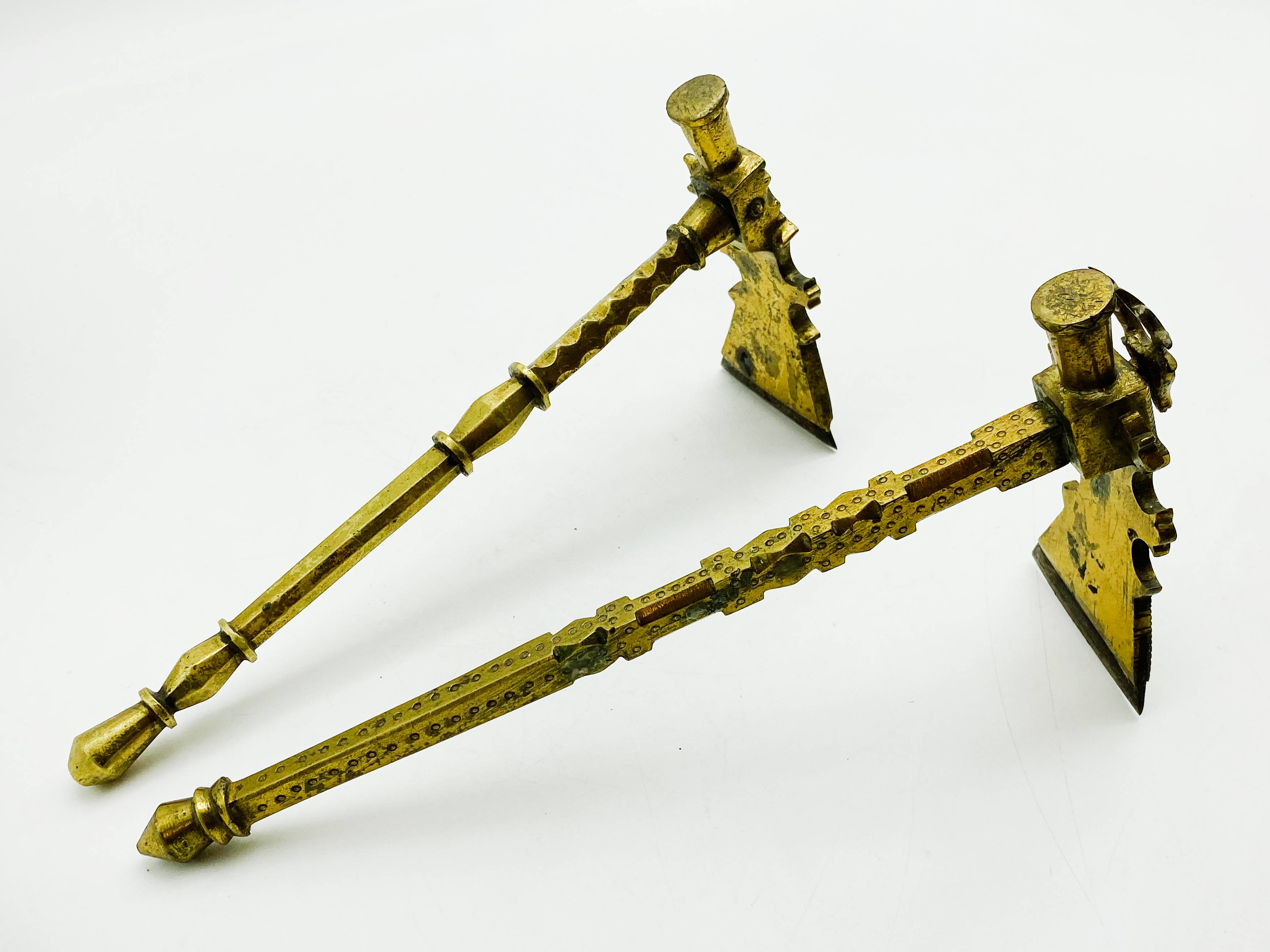 TWO TUAREG BRONZE SUGAR HAMMER NORTH AFRICA MID-20th CENTURY - Image 6 of 6