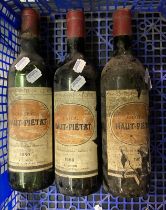 CHATEAU HAUT PIETAT 1969 BOTTLES OF WINE