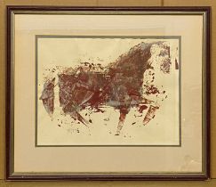 ABSTRACT PAINTING OF A HORSE
