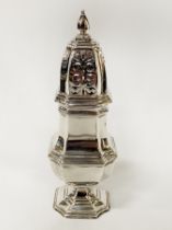 H/M SILVER SUGAR SIFTER - 5 OZS APPROX - 17.5 CM (H) APPROX