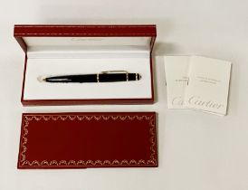CARTIER BALLPOINT PEN - BOXED WITH CERTIFICATE